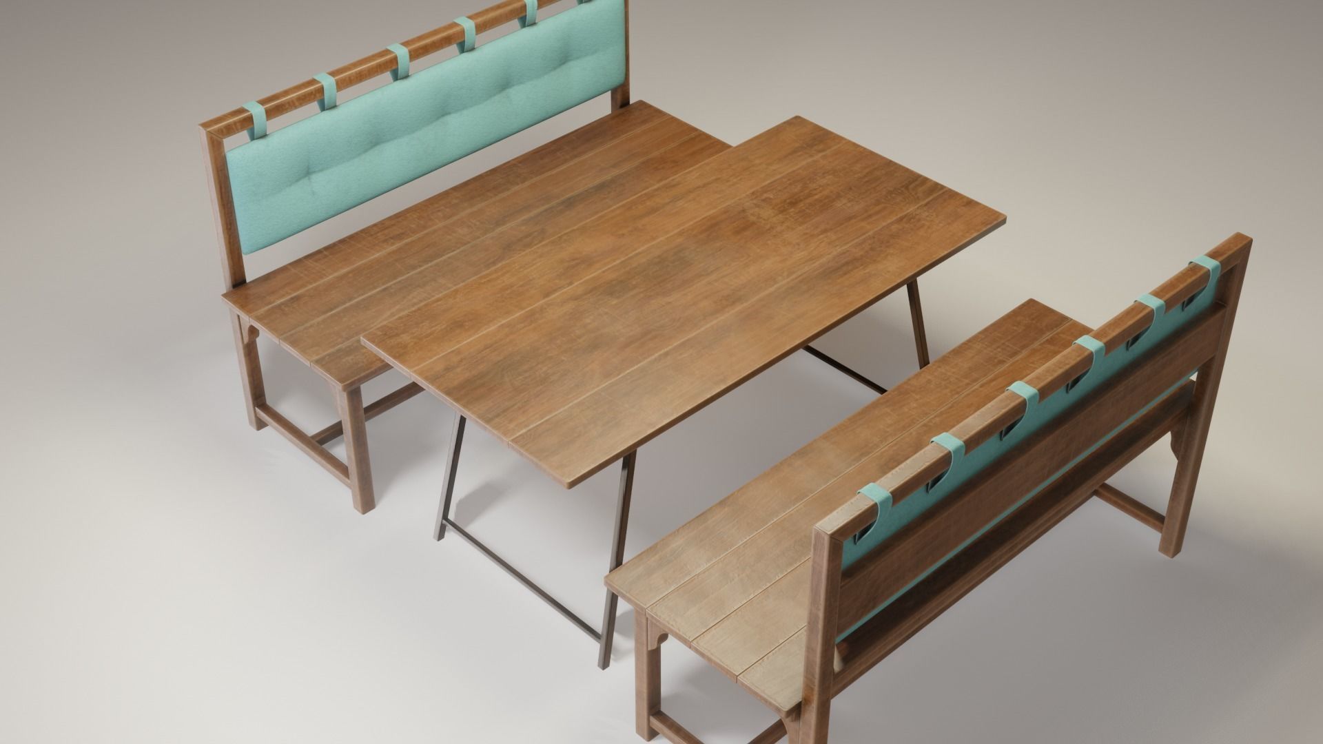 Cafe Table 3D model_7