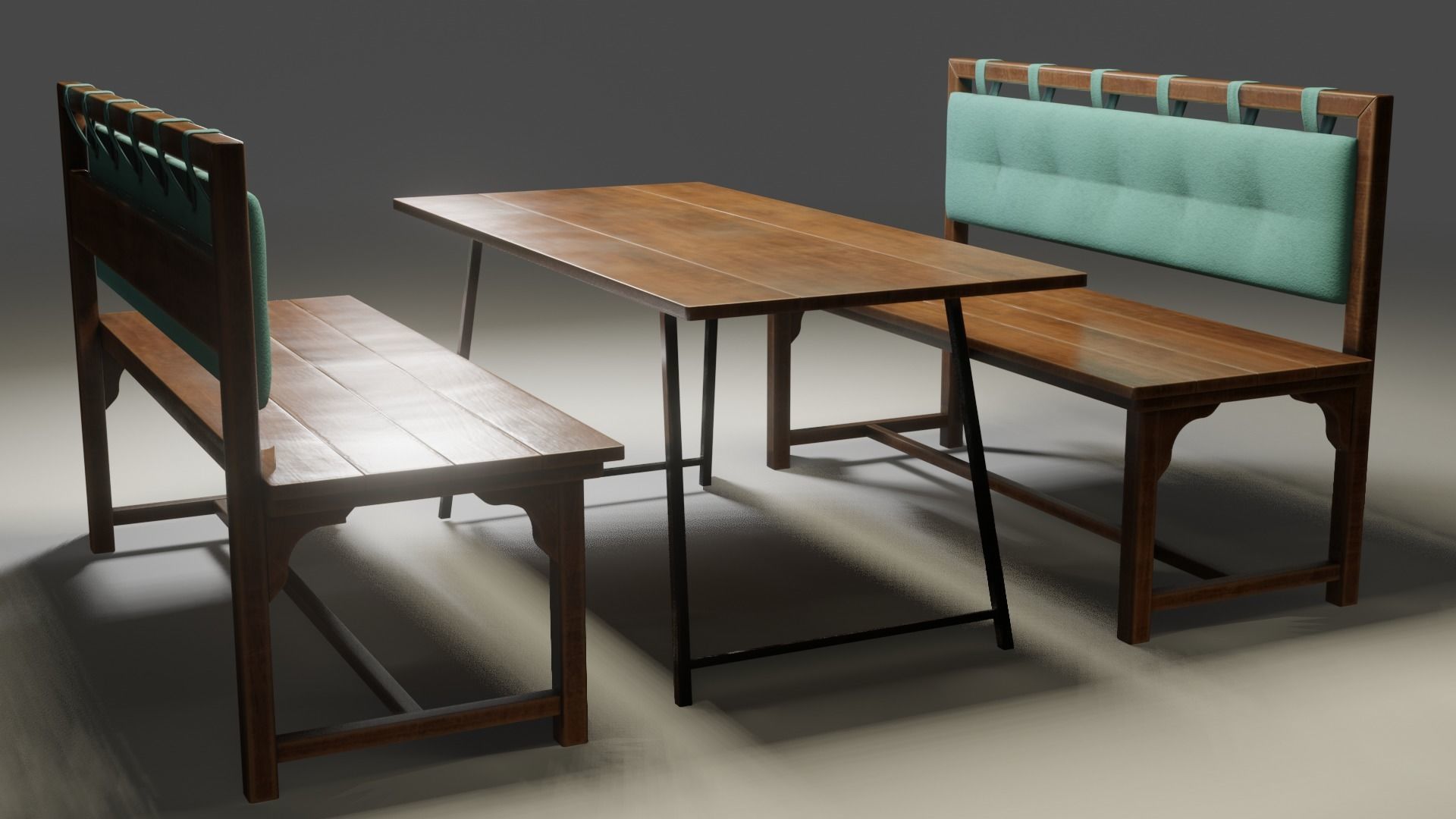 Cafe Table 3D model_10