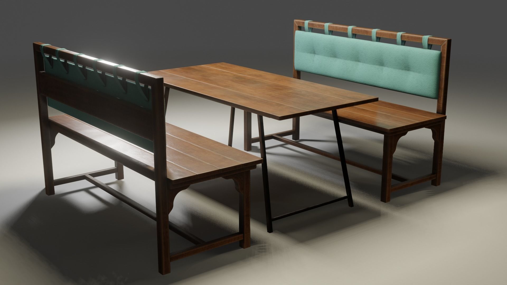 Cafe Table 3D model_11