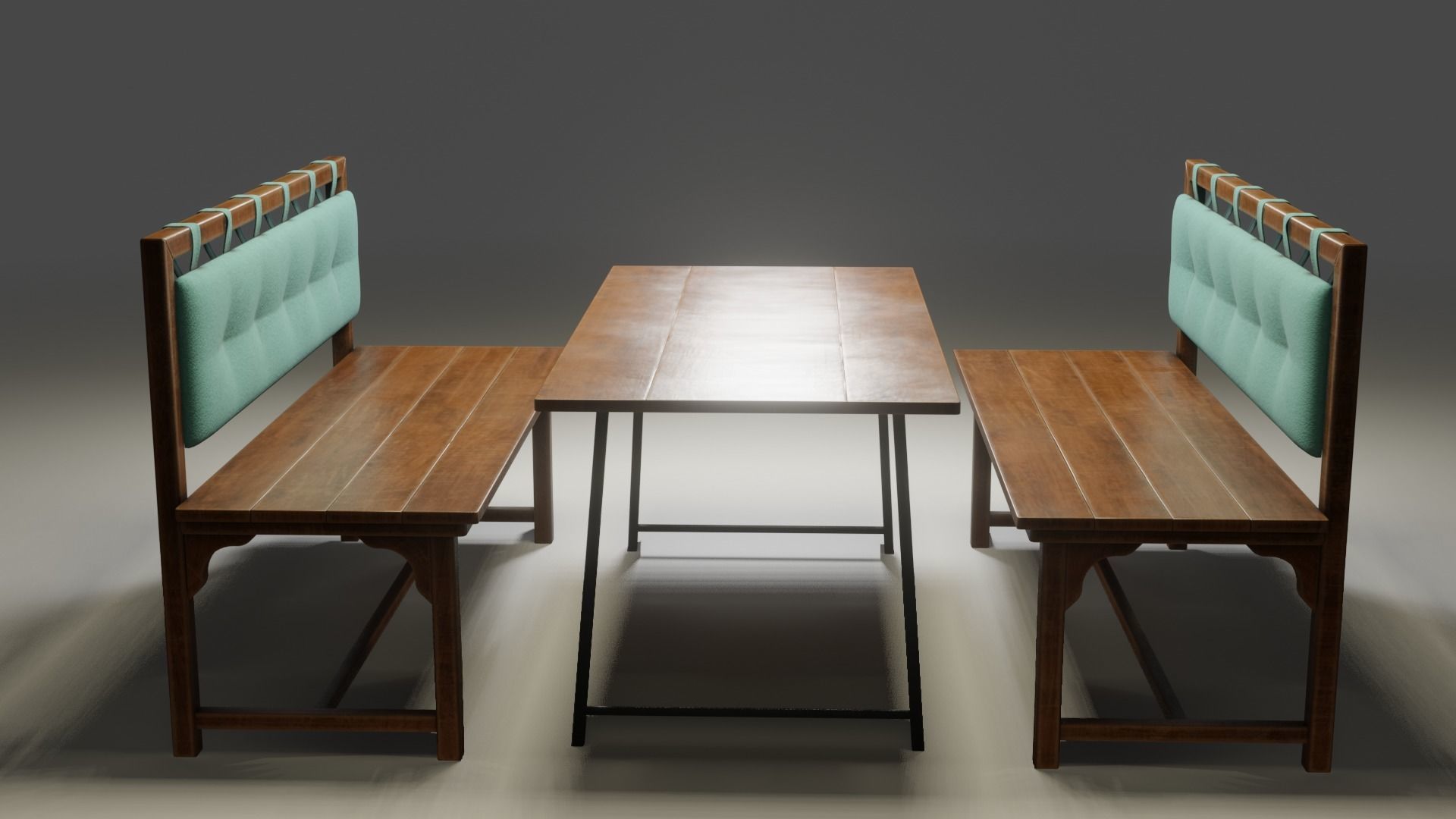 Cafe Table 3D model_3