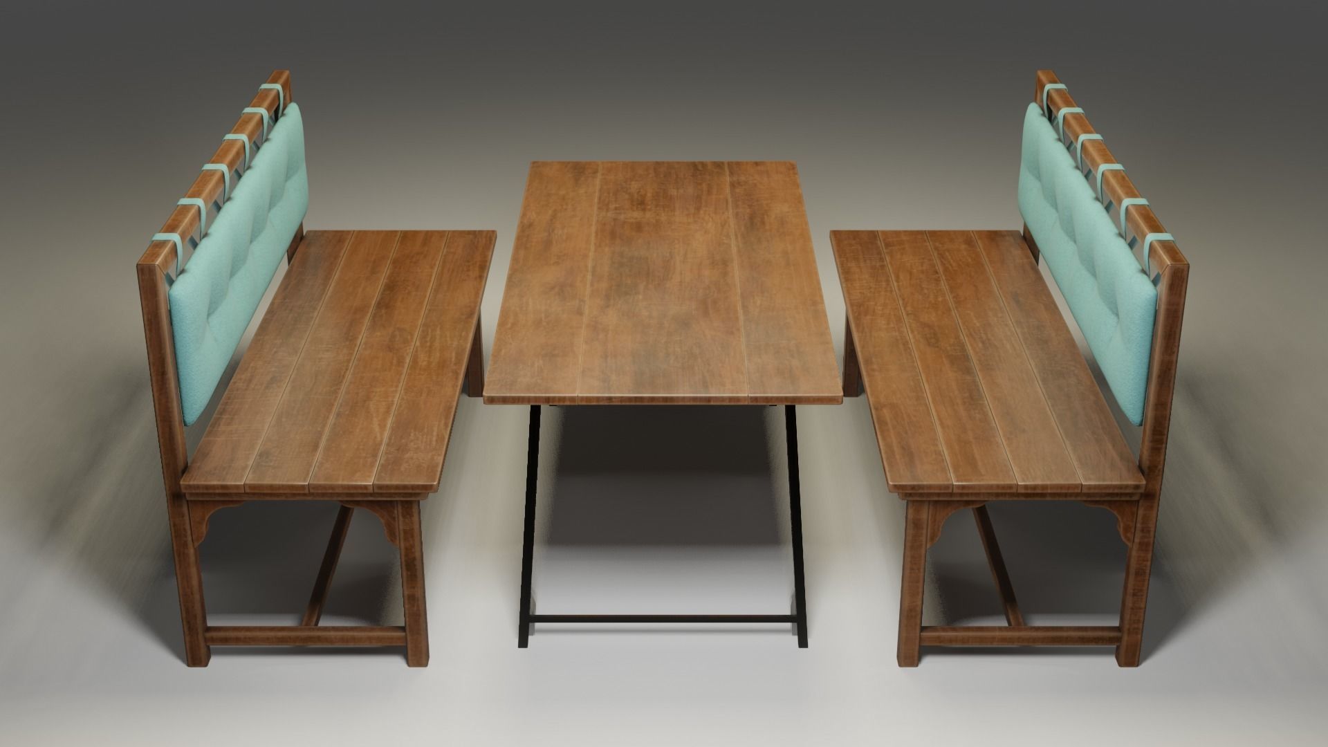 Cafe Table 3D model_1
