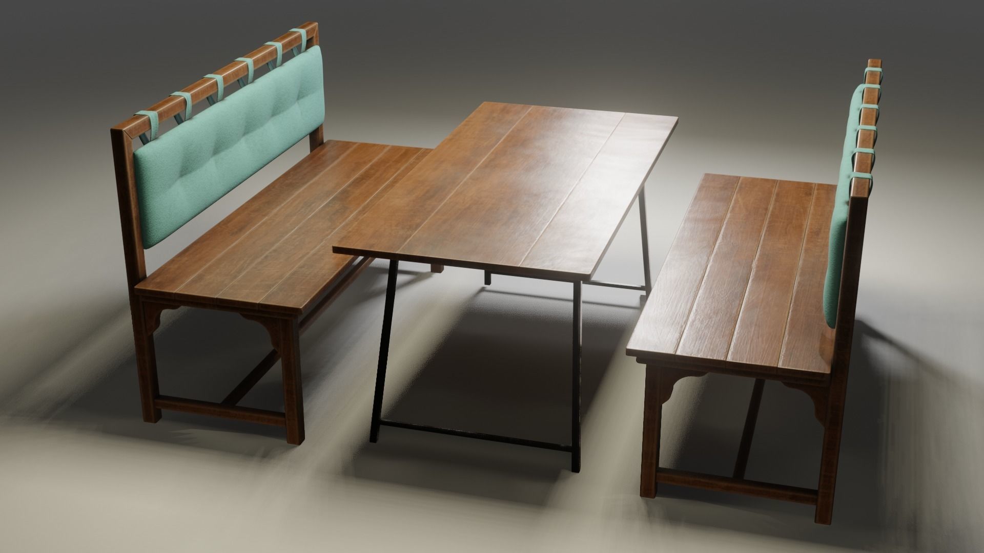 Cafe Table 3D model_12