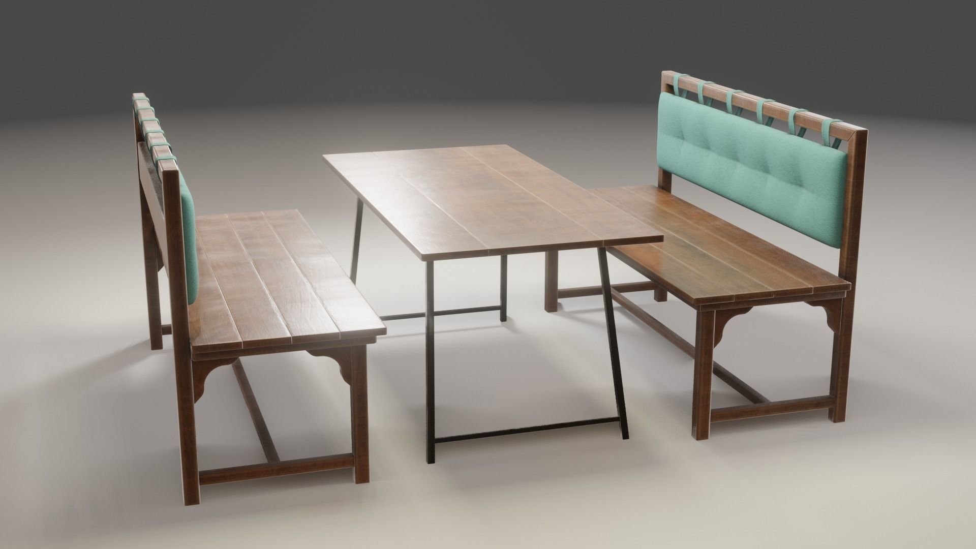 Cafe Table 3D model_8