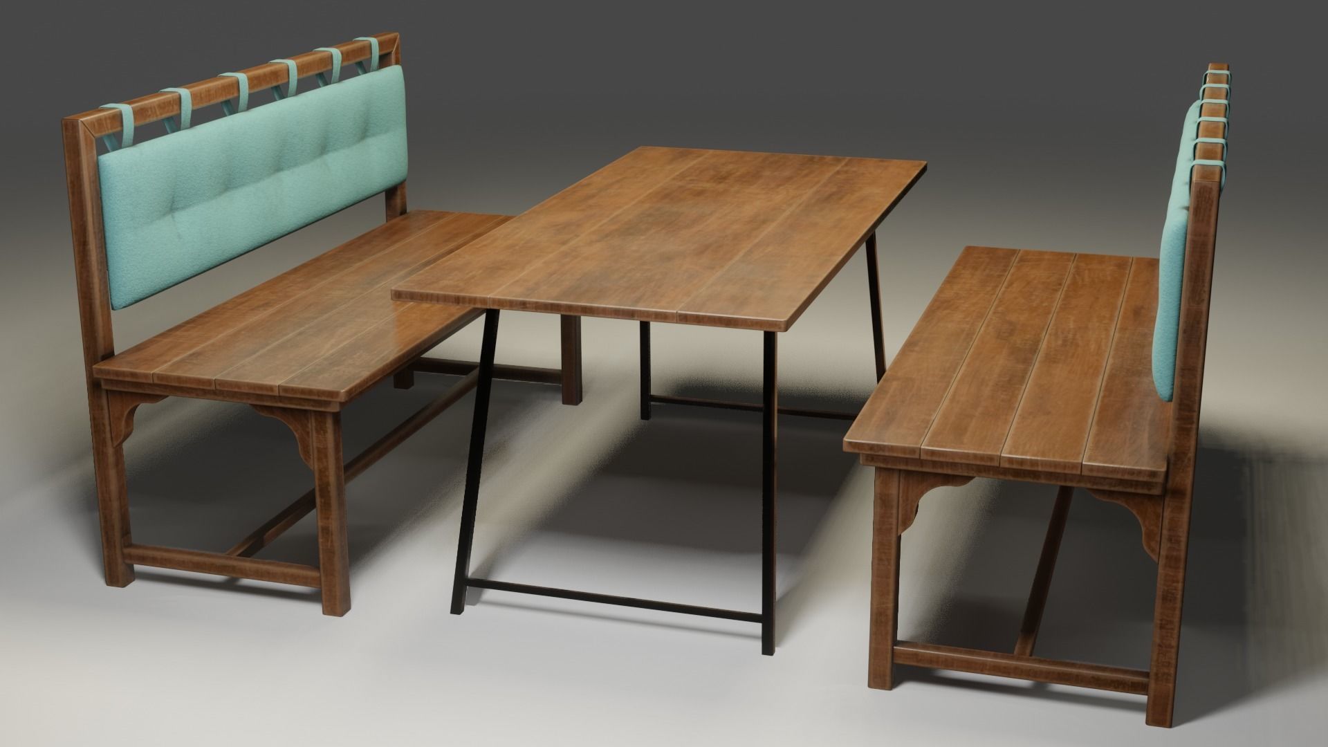 Cafe Table 3D model_2