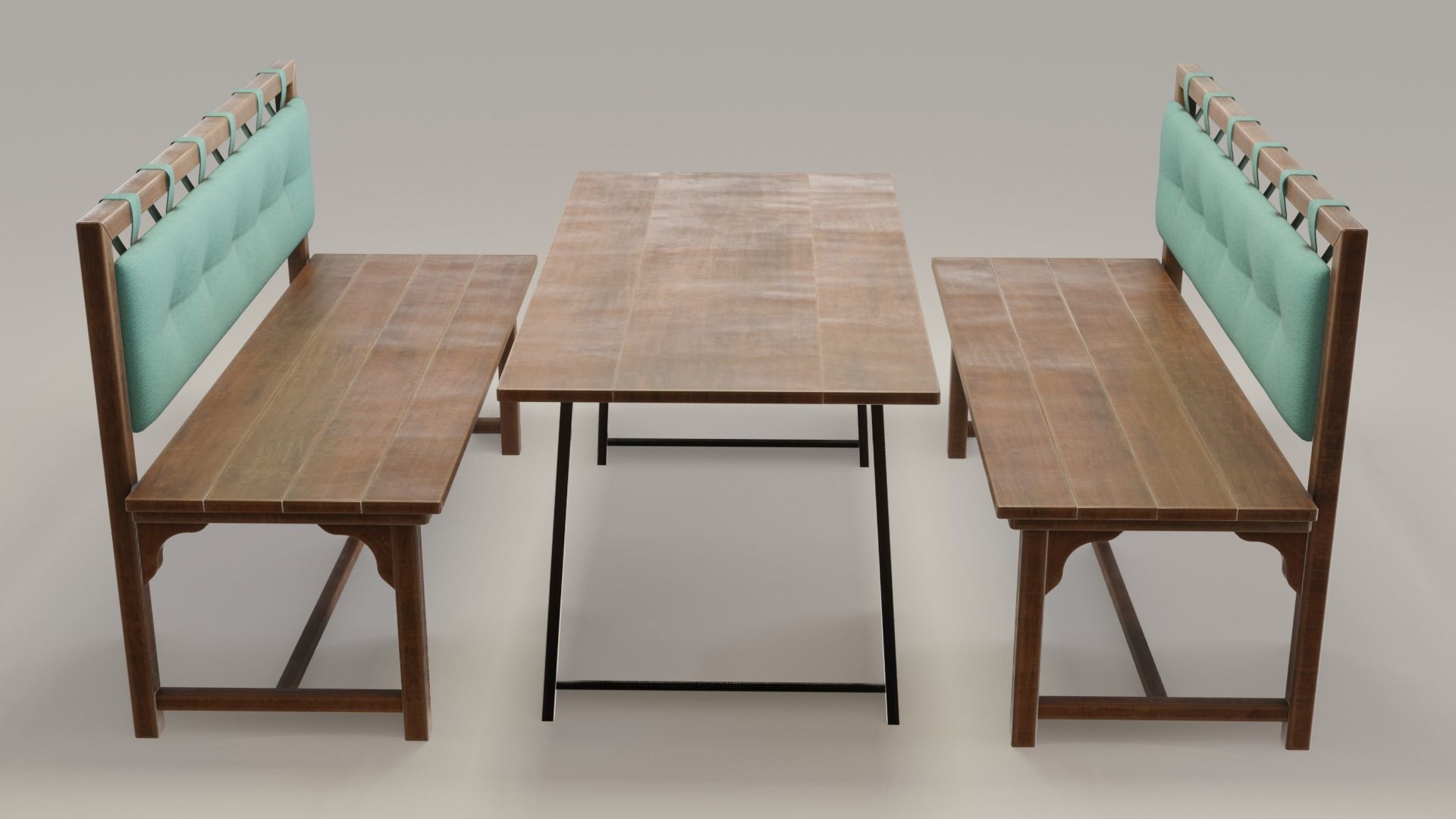 Cafe Table 3D model_4