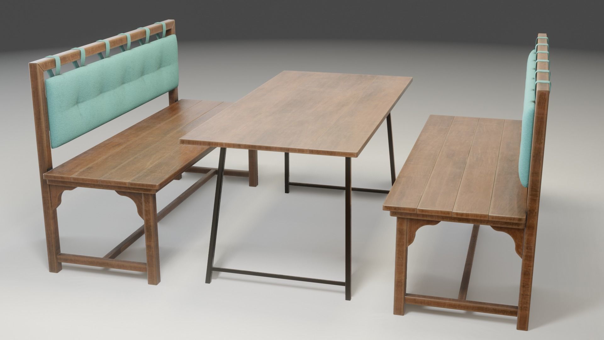 Cafe Table 3D model_14