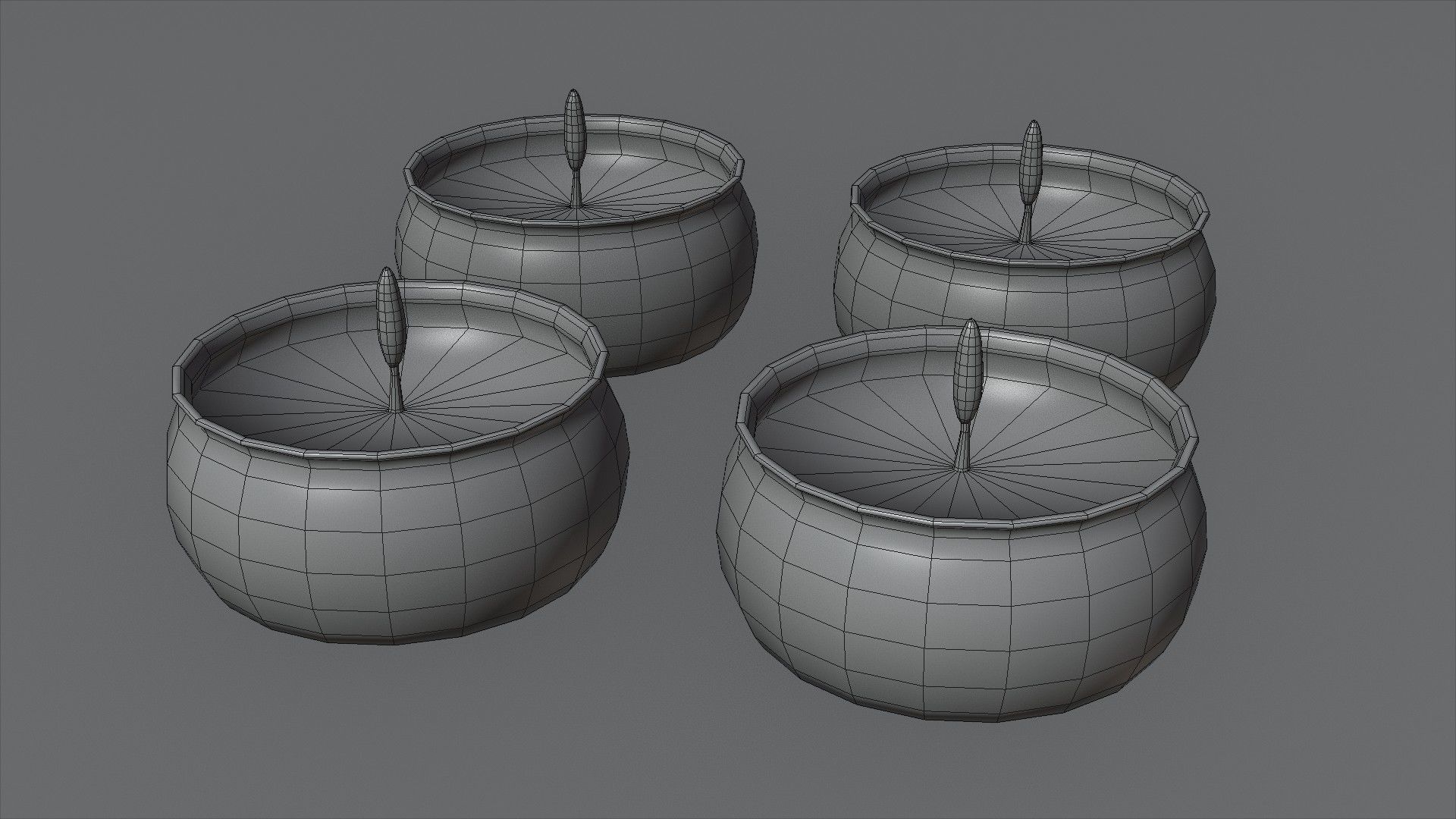 Candles 3D Model Low-poly 3D model_15