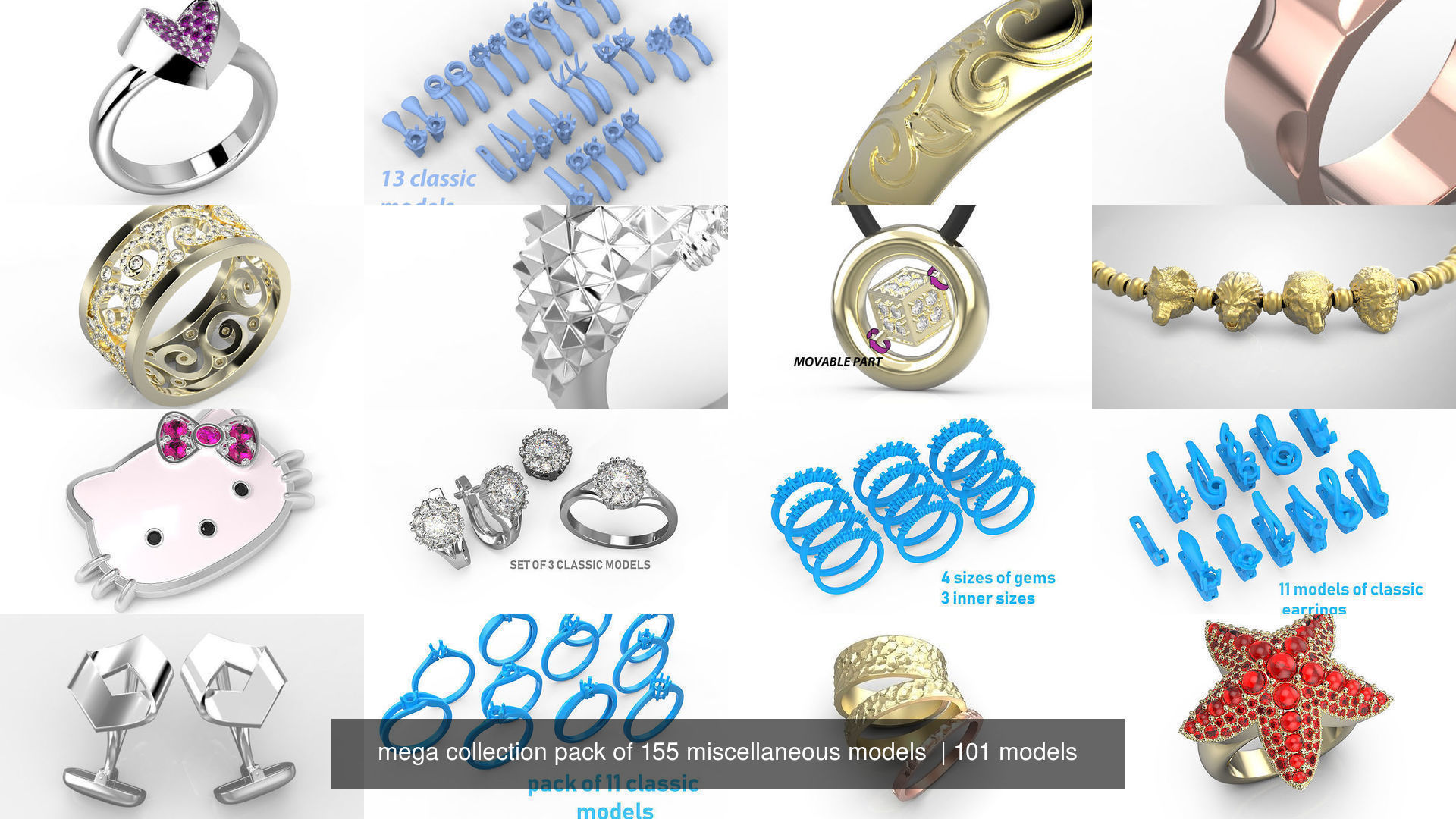 mega collection pack of 155 miscellaneous models  _14