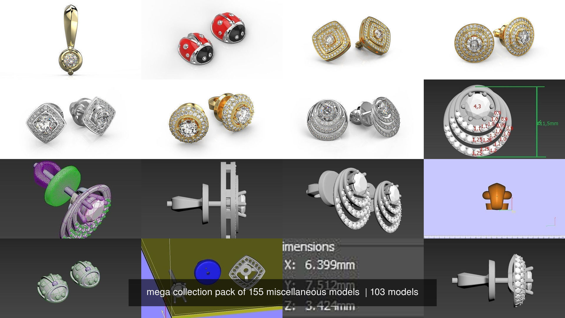 mega collection pack of 155 miscellaneous models  _48