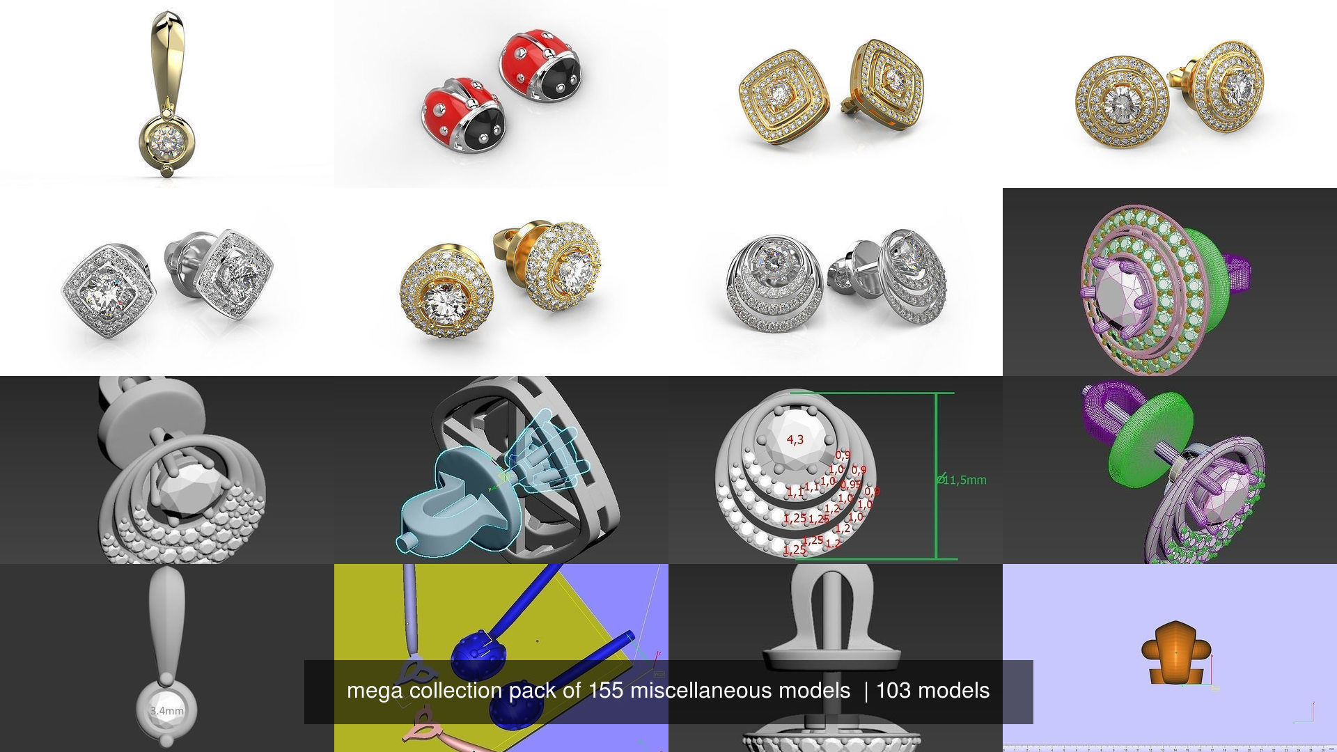 mega collection pack of 155 miscellaneous models  _42