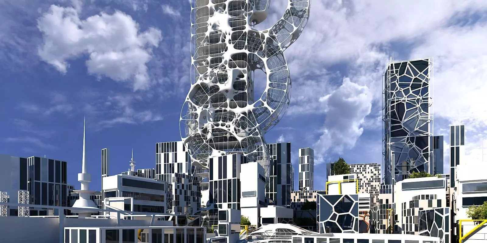 Future City B 1 3D model_0