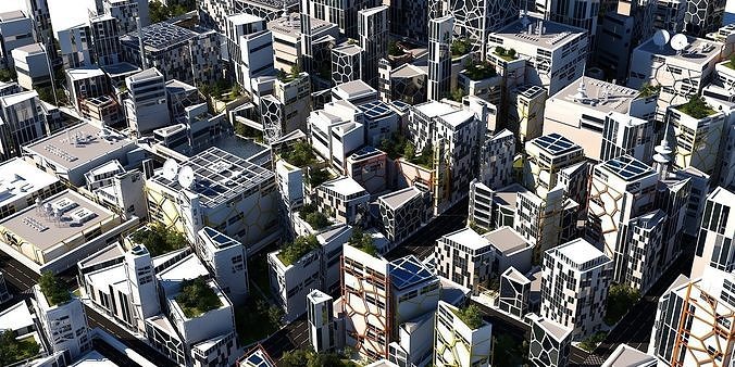Future City B 1 3D model 3