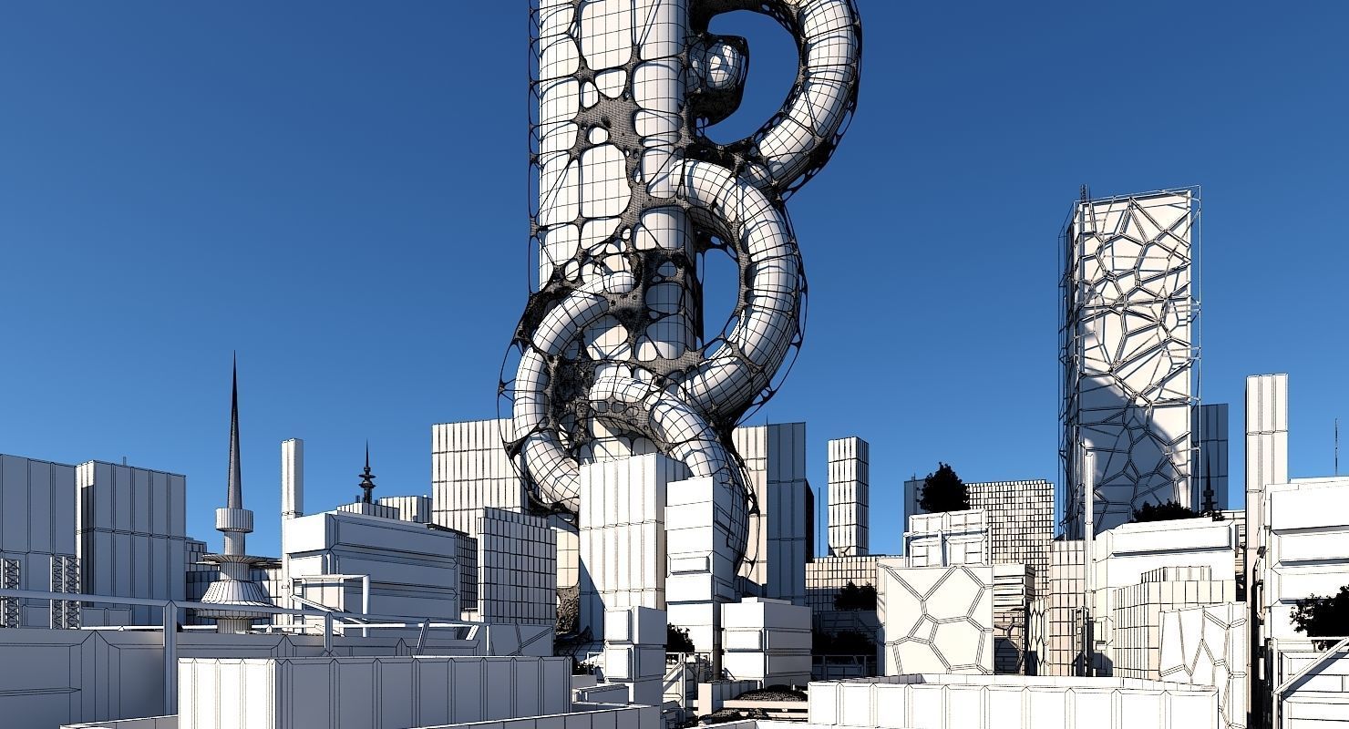 Future City B 1 3D model_18