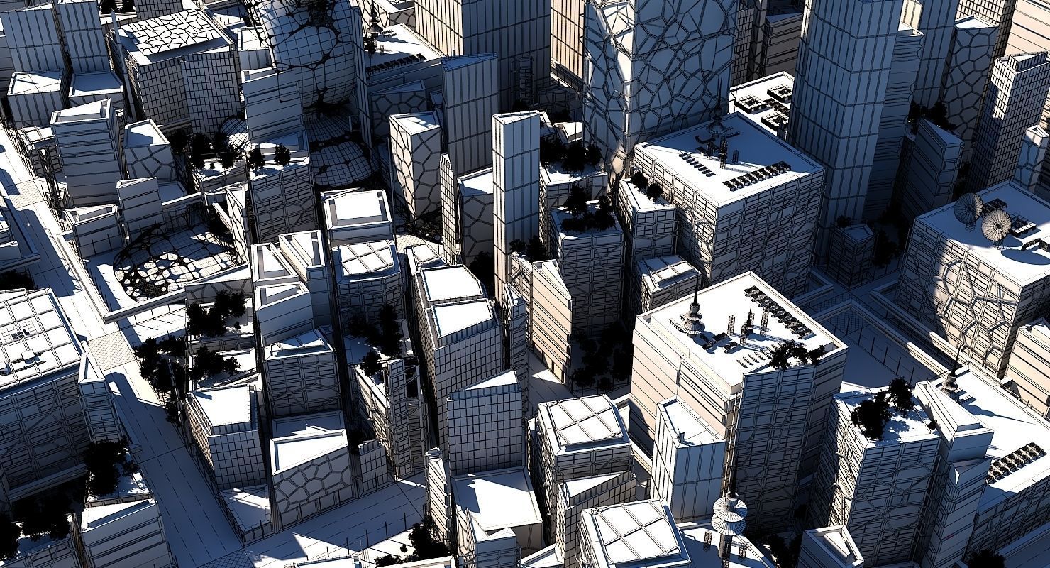 Future City B 1 3D model_17