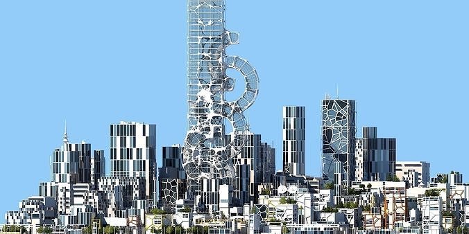 Future City B 1 3D model 2