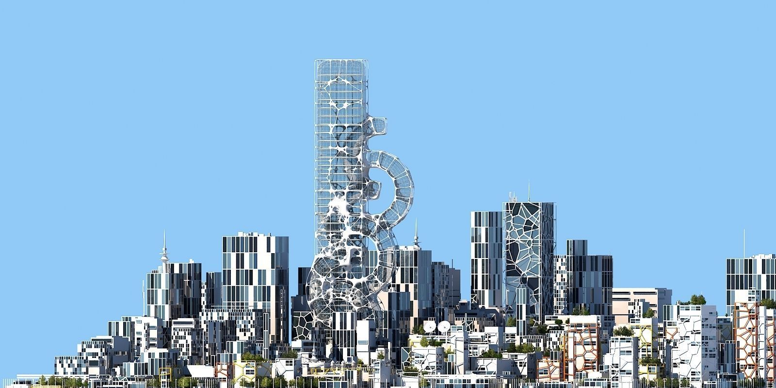 Future City B 1 3D model_15