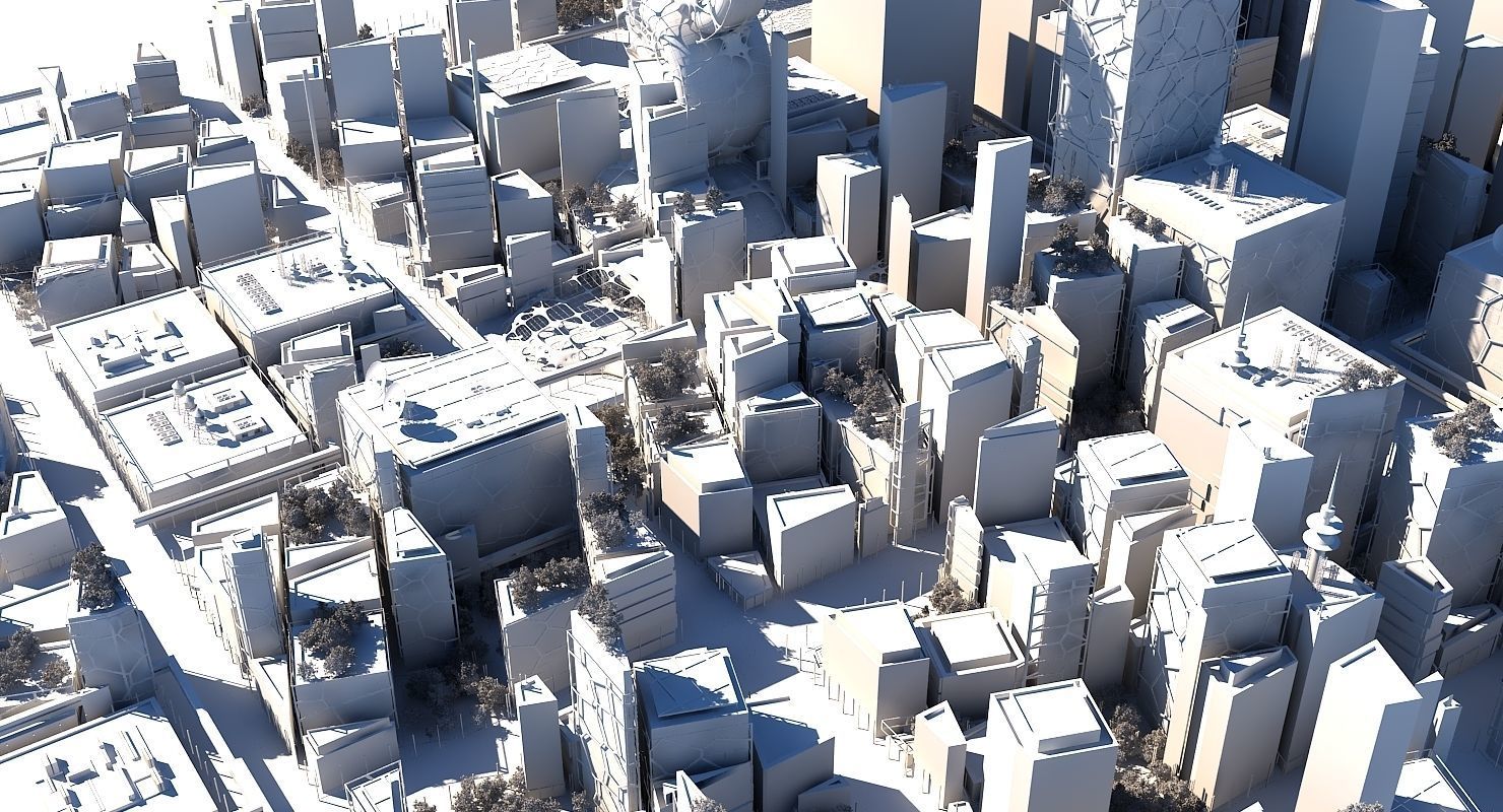 Future City B 1 3D model_16