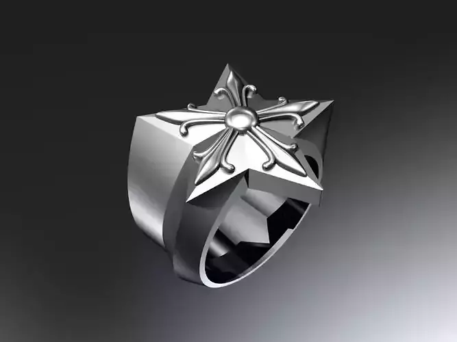 Star mens ring