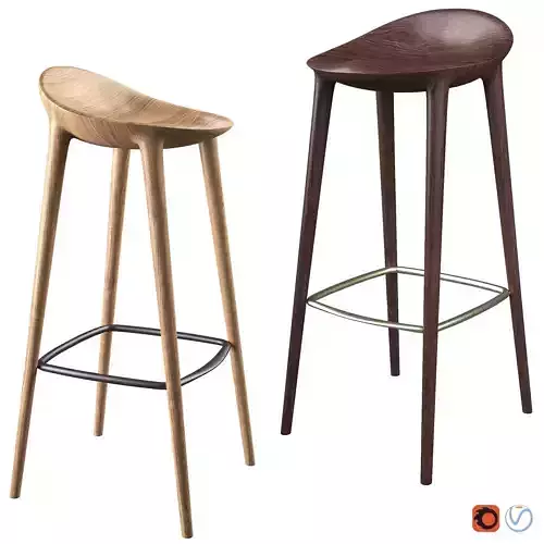 Bar Stool by Inoda and sveje 3D model
