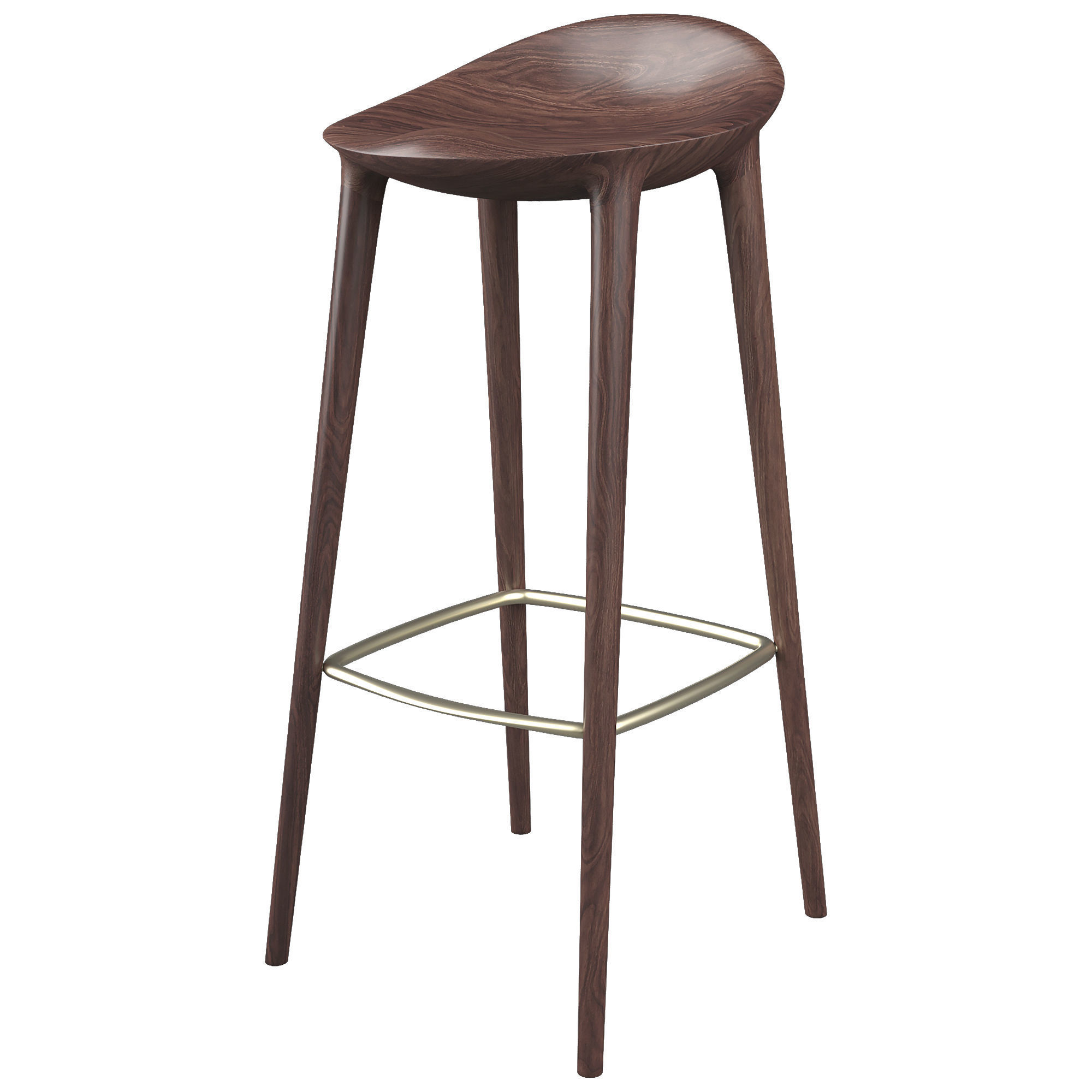 Bar Stool by Inoda and sveje 3D model_4