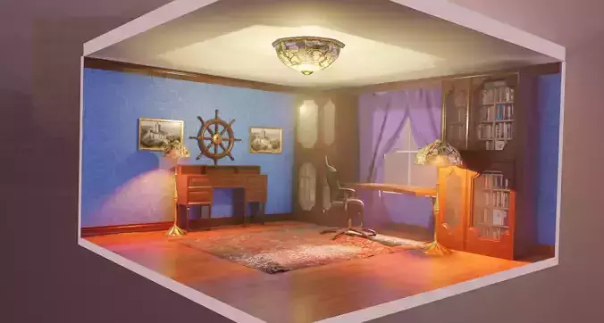 classic interior scene