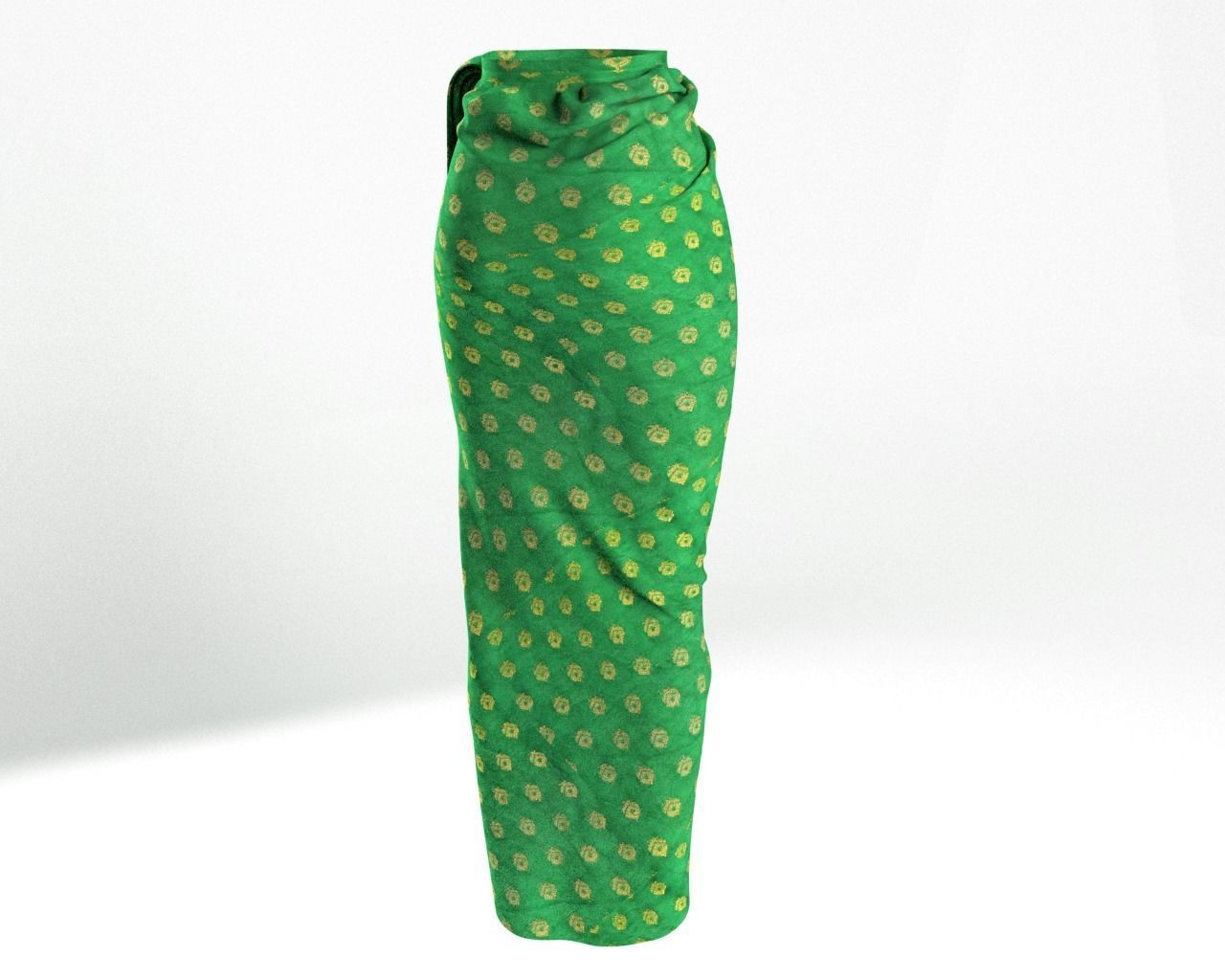 Stylish Designer Women Wrap Skirt 3D model_4