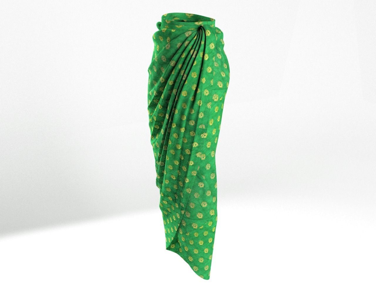 Stylish Designer Women Wrap Skirt 3D model_5