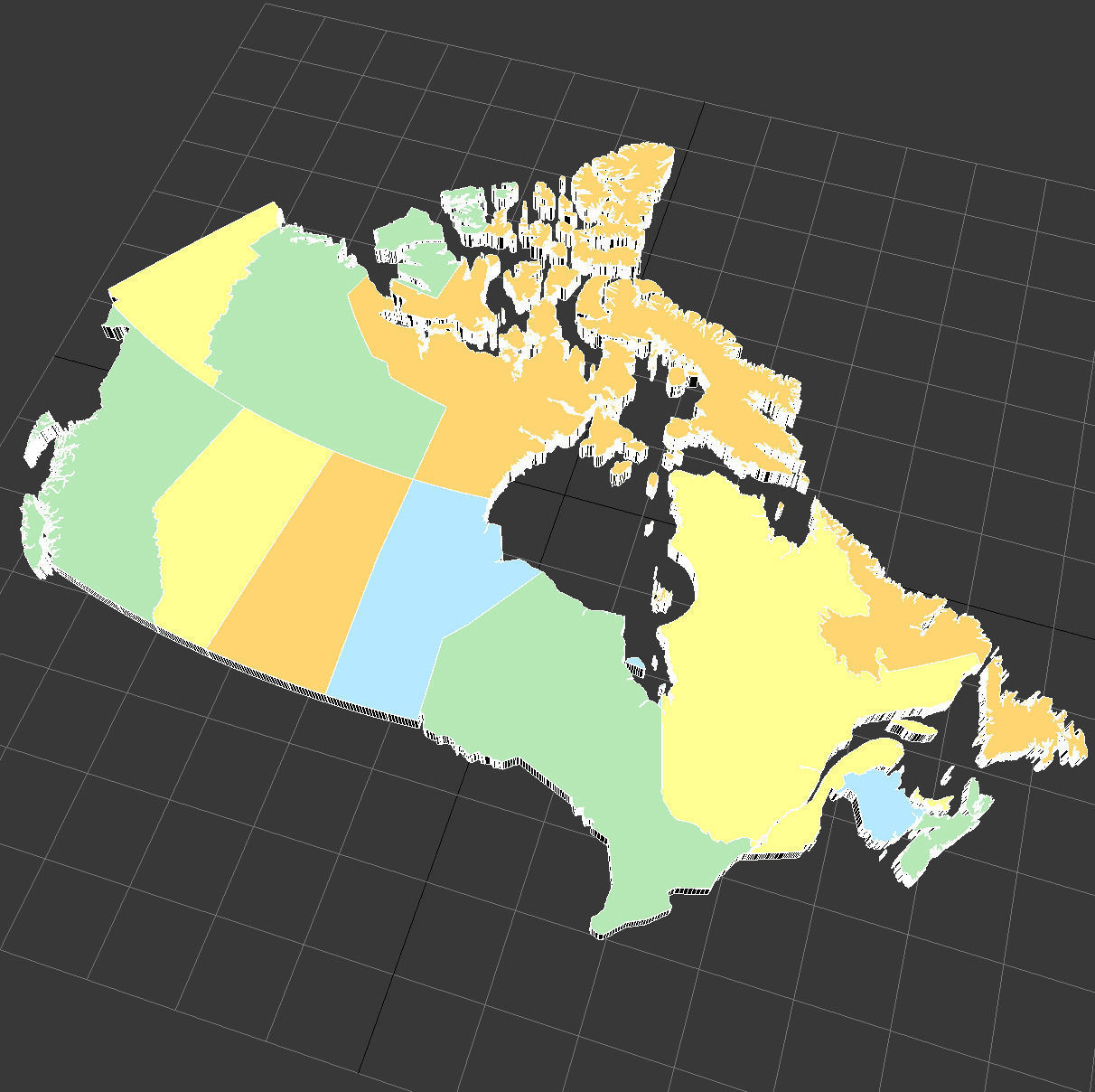 Map of Canada 3D model_6