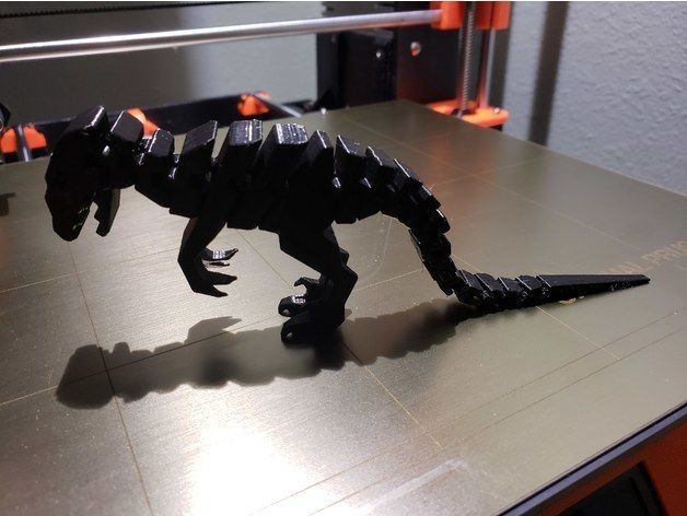 Raptor tyrannosaurus rex magnet 3D model_12