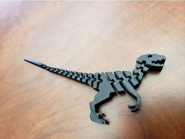 Raptor tyrannosaurus rex magnet 3D model_5