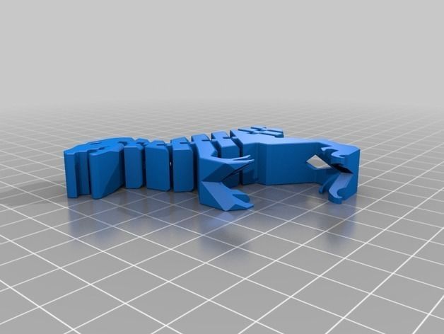 Raptor tyrannosaurus rex magnet 3D model_17