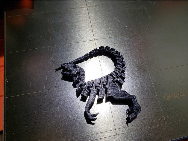 Raptor tyrannosaurus rex magnet 3D model_15