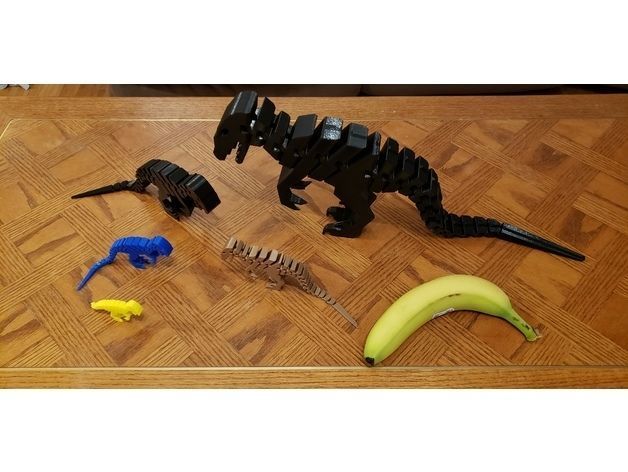 Raptor tyrannosaurus rex magnet 3D model_10