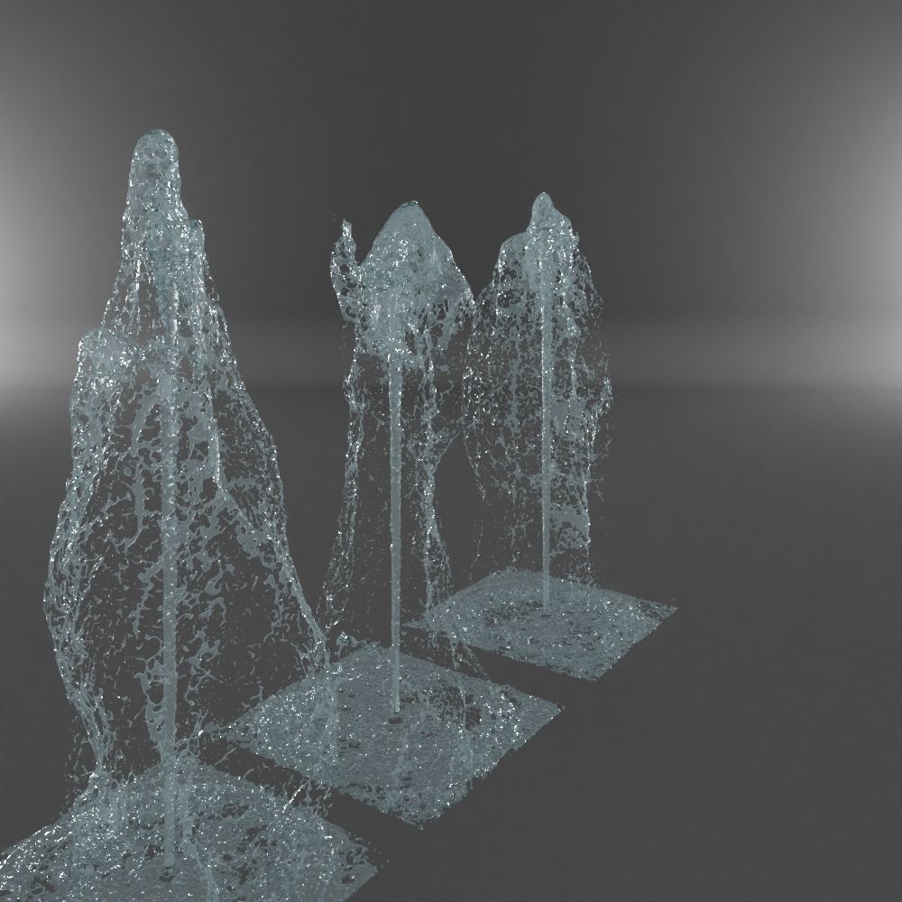 Water Jet Exterior Fountains Pack 3 3D model_9