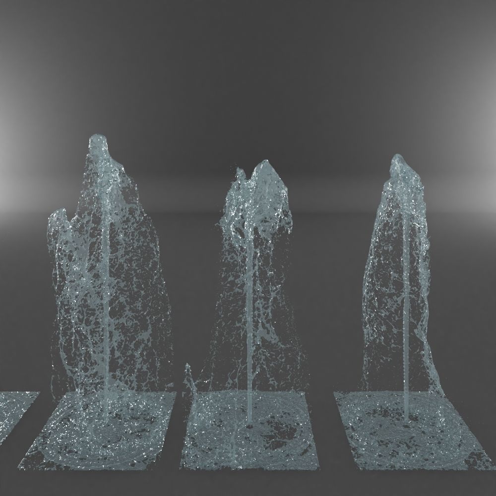 Water Jet Exterior Fountains Pack 3 3D model_4