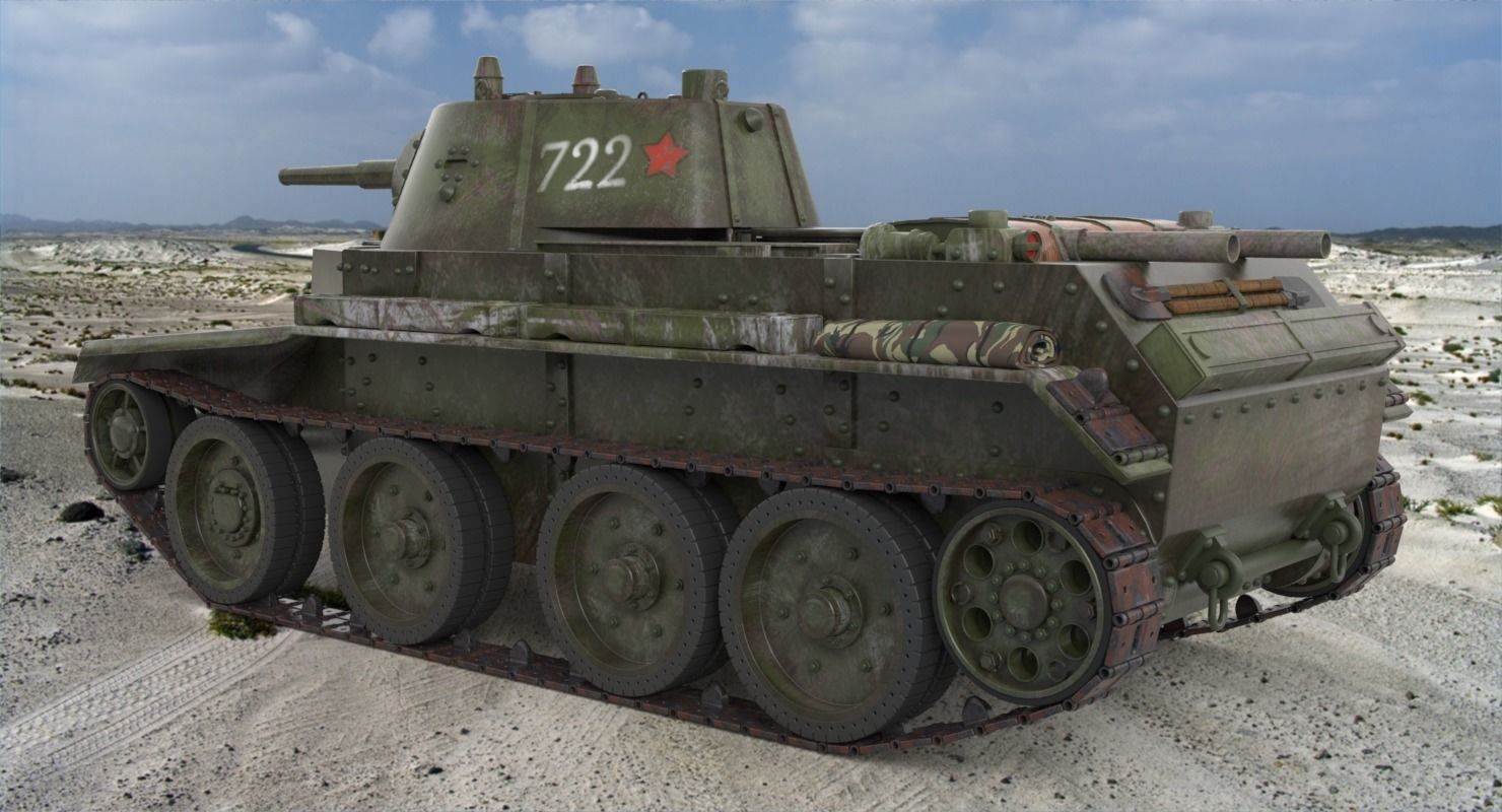 Tank BT 7 Arnold 3D model_3