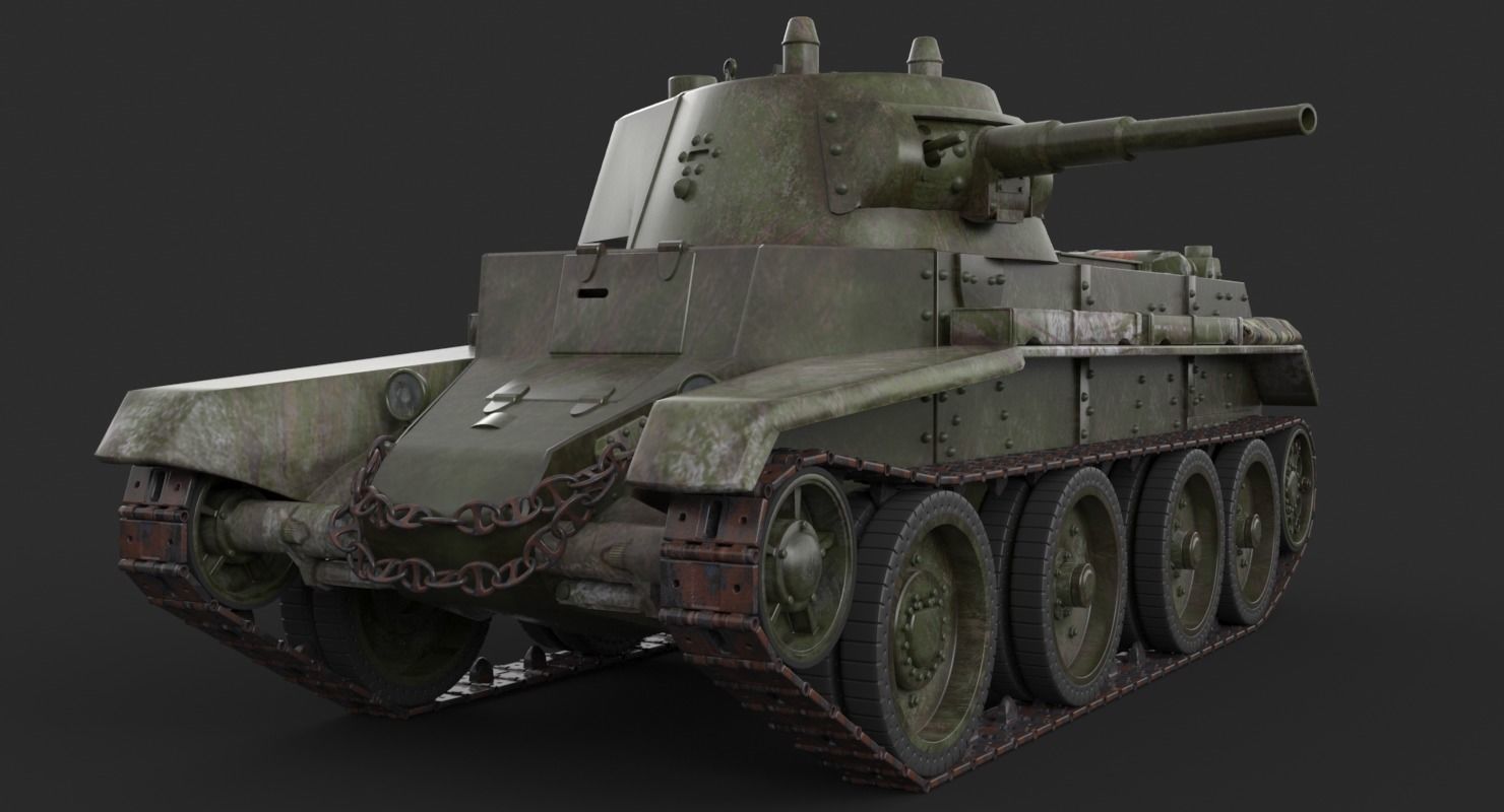 Tank BT 7 Arnold 3D model_12