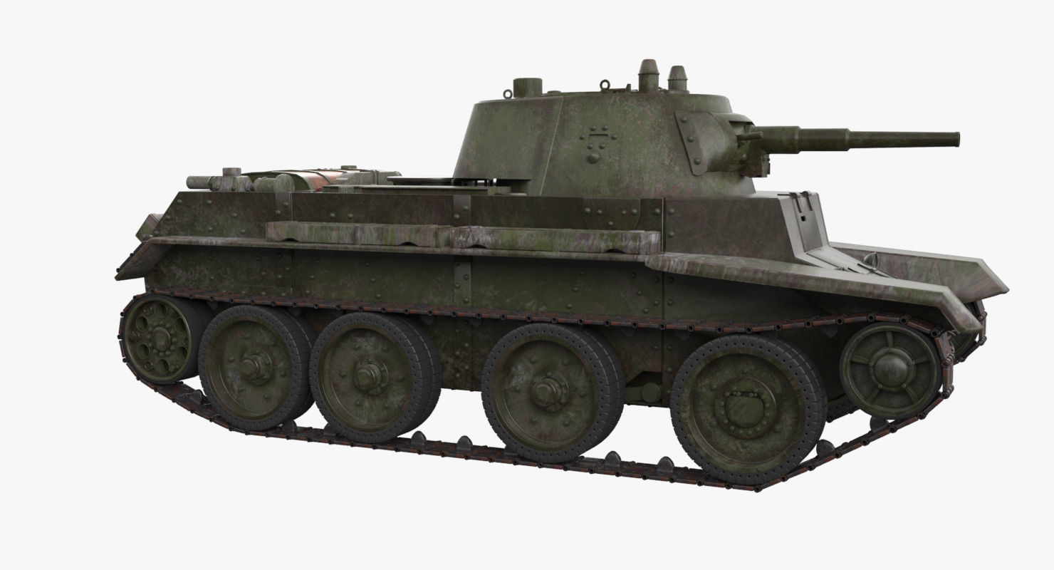 Tank BT 7 Arnold 3D model_35