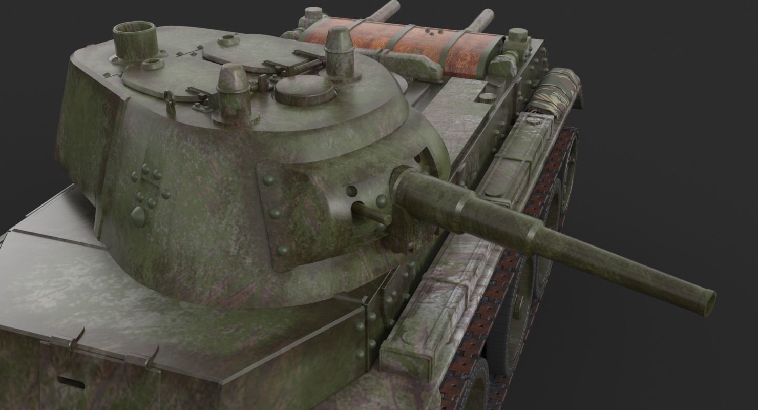 Tank BT 7 Arnold 3D model_14