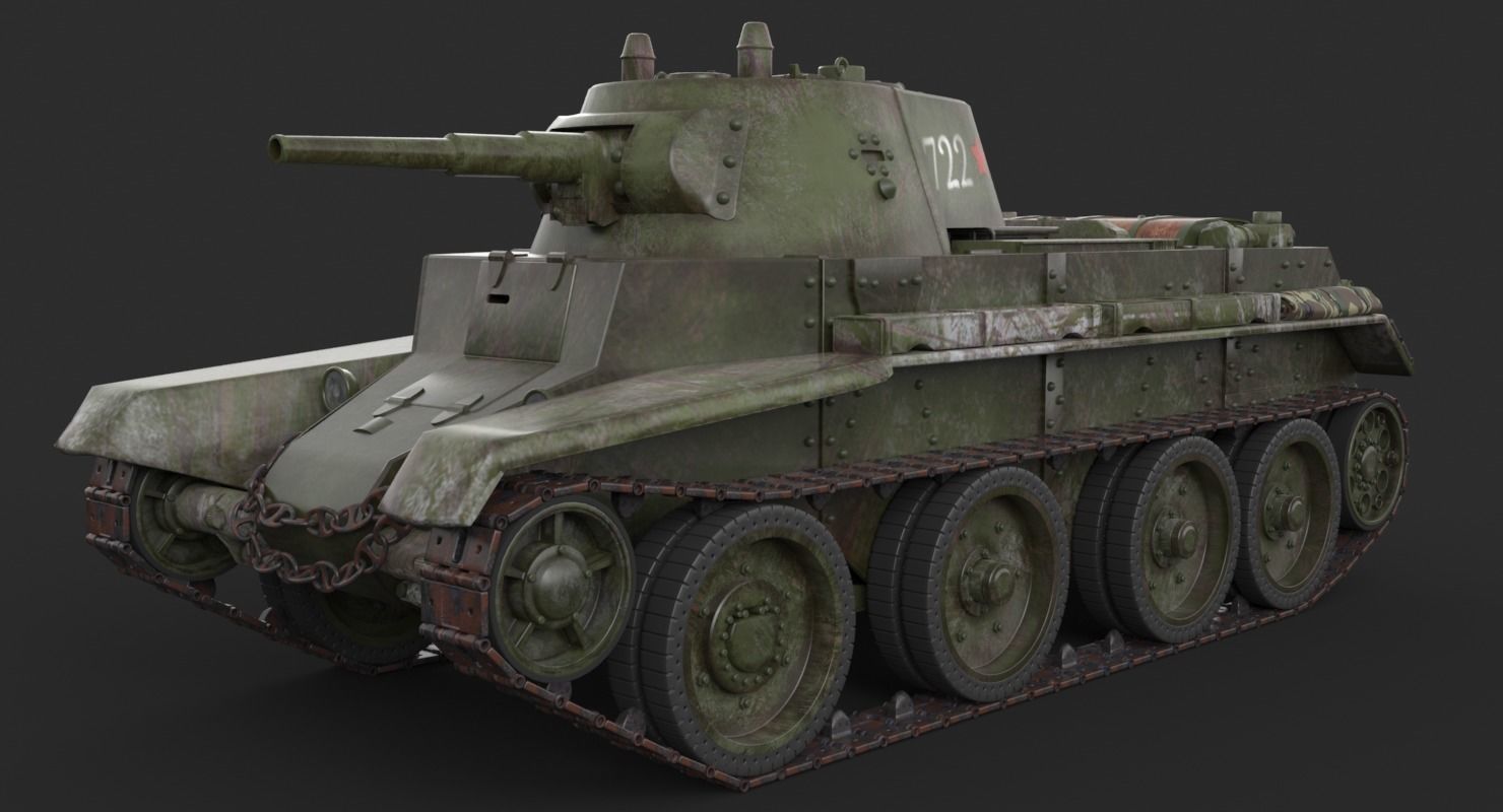 Tank BT 7 Arnold 3D model_5