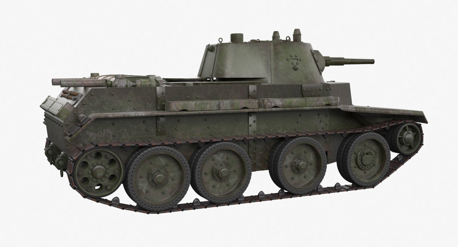 Tank BT 7 Arnold 3D model_40