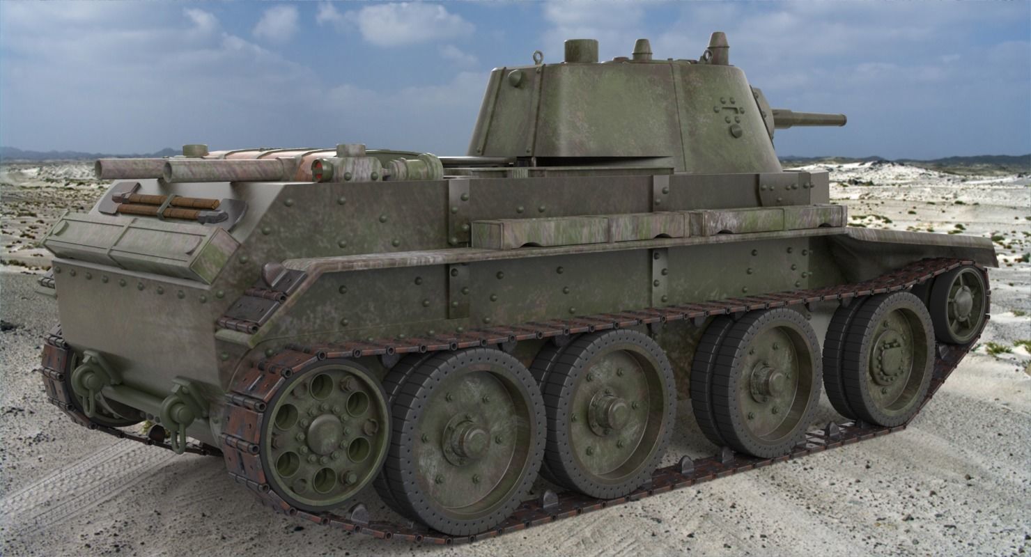 Tank BT 7 Arnold 3D model_4