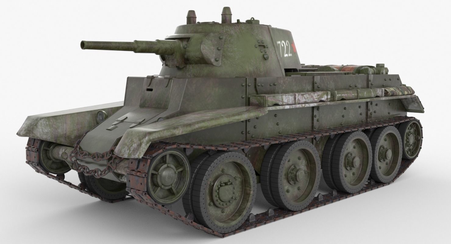 Tank BT 7 Arnold 3D model_15