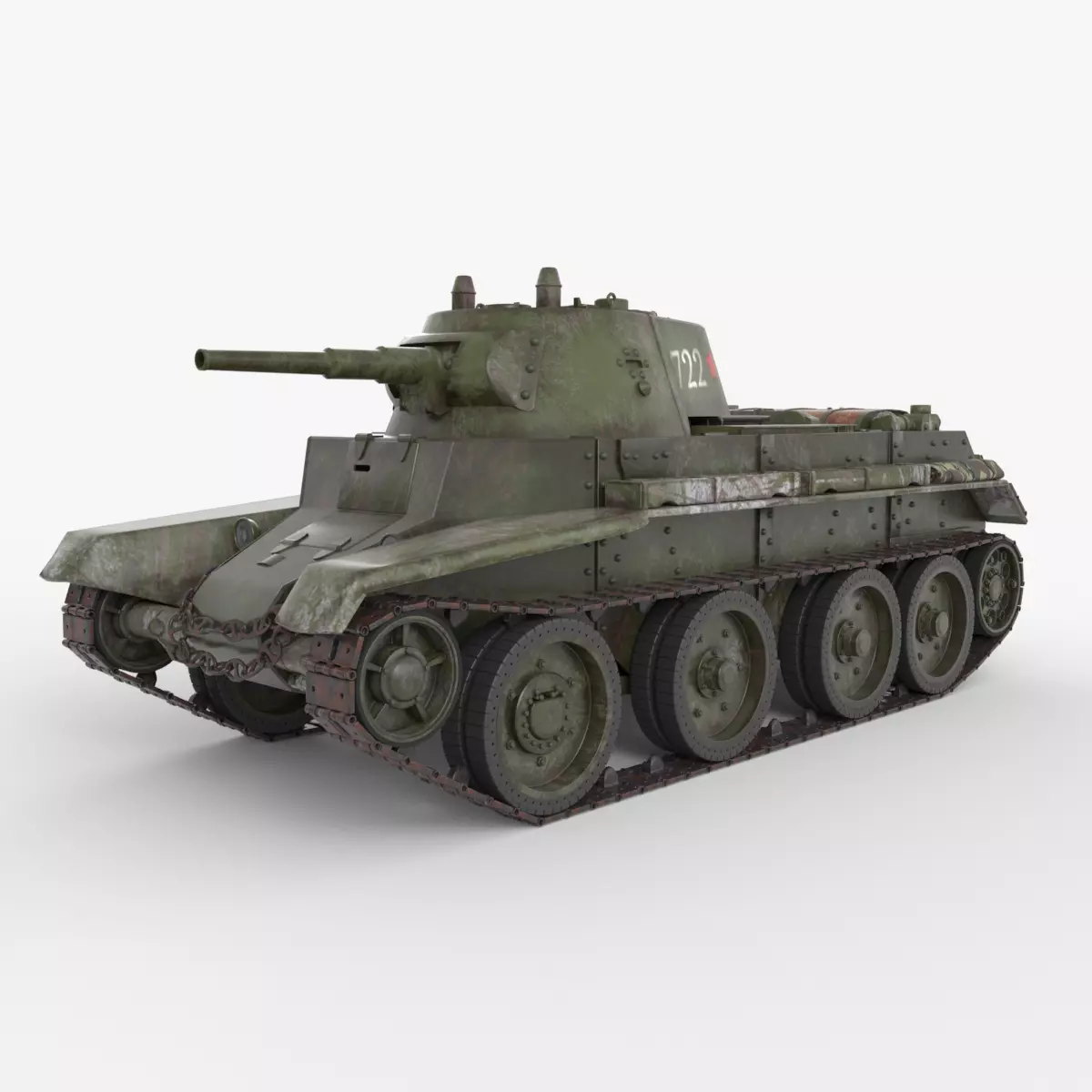 Tank BT 7 Arnold 3D model_0