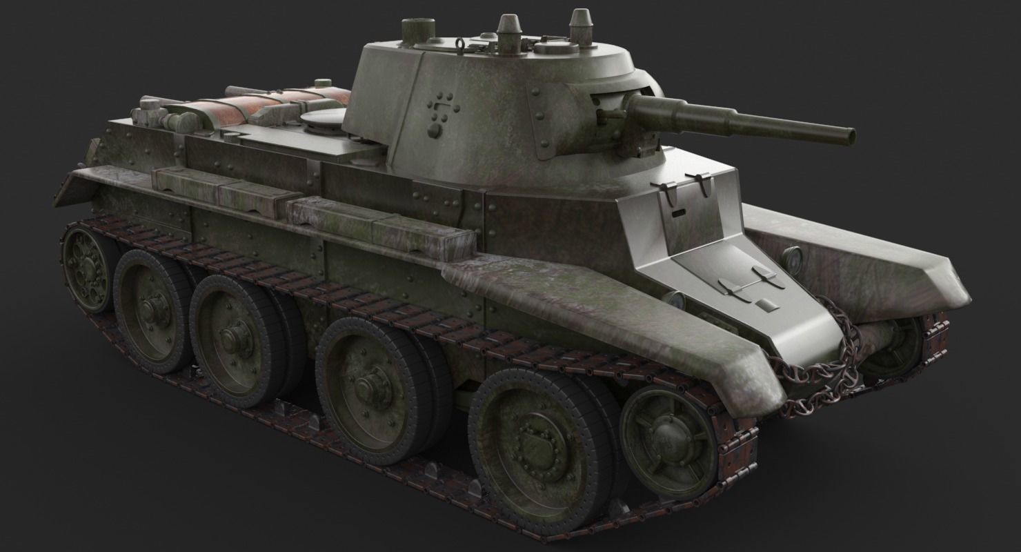 Tank BT 7 Arnold 3D model_10