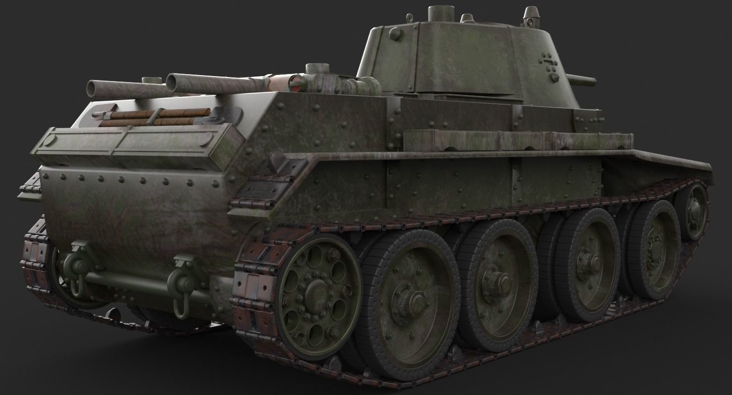 Tank BT 7 Arnold 3D model_9