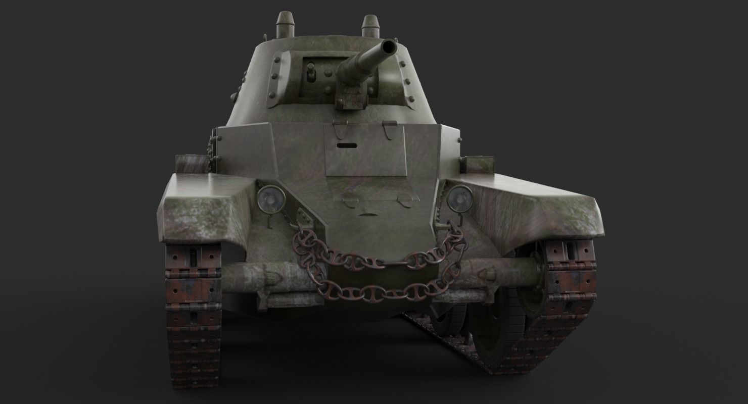 Tank BT 7 Arnold 3D model_11