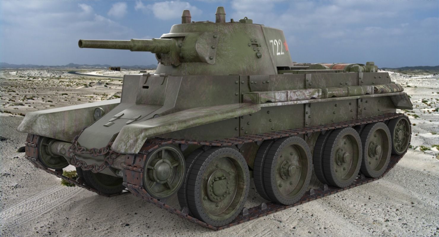 Tank BT 7 Arnold 3D model_1