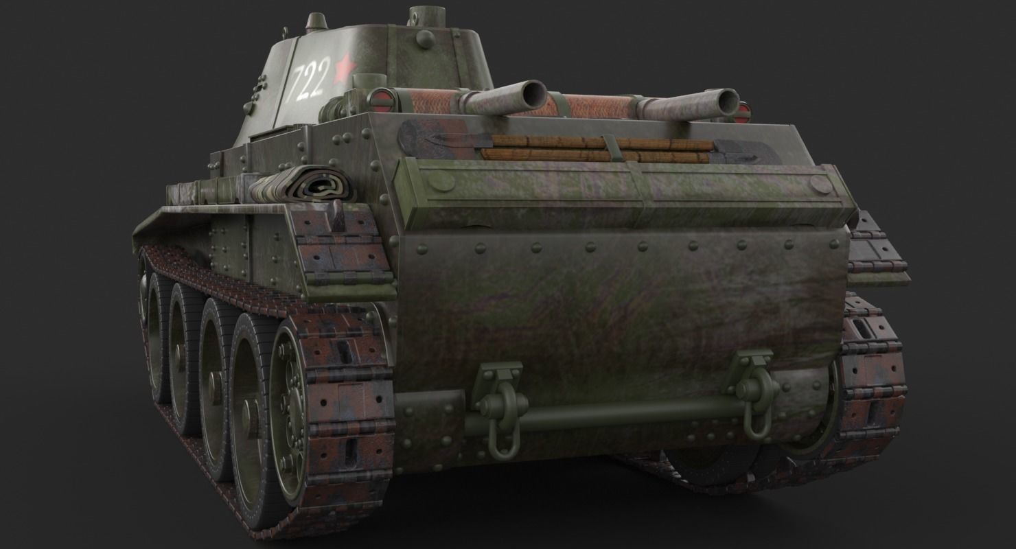 Tank BT 7 Arnold 3D model_8