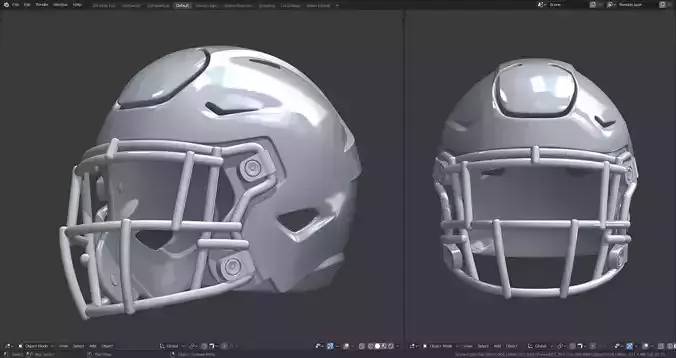 Football Helmet 3D print model